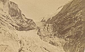Grindelwald Glacier Switzerland Old CDV Photo 1870
