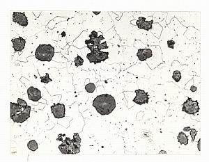 Metallography Iron Steel Study France Micrograph Abstract Photo 1960