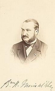 Baron Morio de l Isle Prefet du Palais de Napoléon III CDV Photo Autographe 1869