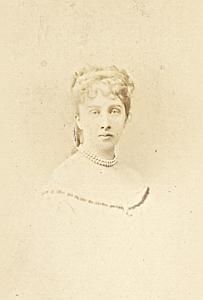 Marie Madeleine Conti Napoléon III Second Empire CDV Photo Autographe 1869