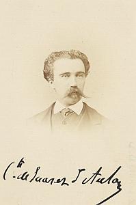 Comte Suarez d Aulan Ecuyer de Napoléon III Second Empire CDV Photo Autographe 1869