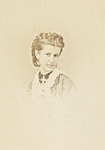Mathilde d'Elbée Dame d'Honneur Imperatrice Eugenie CDV Photo Autographe 1869
