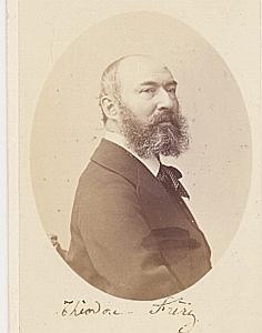 Peintre Théodore Frère Paris CDV Photo Autographe 1869