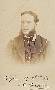 Lieutenant Suand Yacht Aigle Canal de Suez CDV Photo Autographe 1869