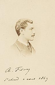 Filon Precepteur du Prince Imperial CDV Photo Autographe 1869