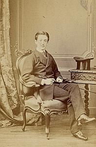 Duc de Huescar Cousin du Prince Imperial CDV Photo Autographe 1869