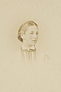 Autographe Maria Luisa Fitz James Stuart Cousine du Prince Imperial CDV Photo 1869