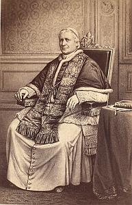 Pape Pie IX Religion CDV Photo 1869