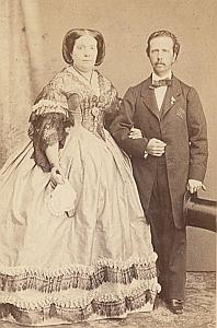 Reine d Espagne Isabelle & Francois de Bourbon CDV Photo 1868