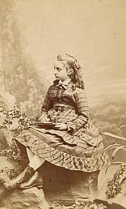 Jeanne Fille du General Brice CDV Photo Lejeune 1869
