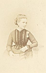 Demoiselle Maison d'Education de la Legion d'Honneur CDV Photo Lejeune 1869