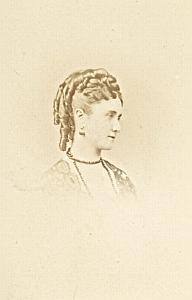Comtesse de Pourtales Amie de l'Imperatrice Eugenie CDV Photo Lejeune 1869