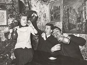 Trois Menestrels Music Hall Artist Paris Old Photo 1960