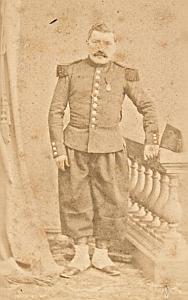 Soldier Second Empire Army France Old CDV Photo 1865