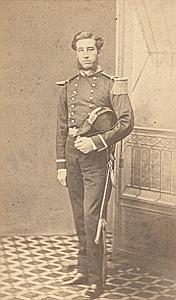 Officer Second Empire Army France Old CDV Photo 1865