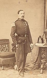 Officer Second Empire Army France Old CDV Photo 1865