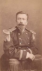 Officer Second Empire Army France Old CDV Photo 1865