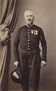 Officer Second Empire Army France Old CDV Photo 1865