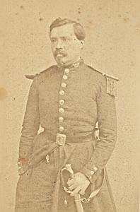 Officer Second Empire Army France Old CDV Photo 1865