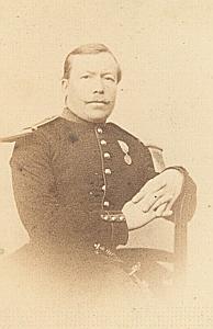 Officer Second Empire Army France Old CDV Photo 1865