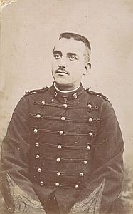 Soldier Military Army France Old CDV Photo 1900