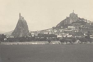 le Puy panorama France Old Photo 1920 Later Print