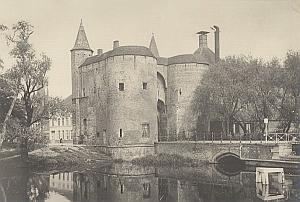 Bruges Sainte Croix Door Canal Belgium Old Photo 1920 Later Print