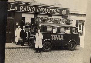 TV Television Shop Truck Publicity France Photo 1950