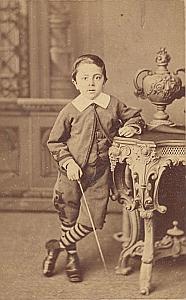 Young Boy Toys Fashion Argentina Old Photo 1900