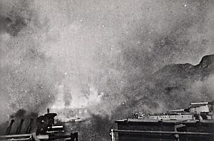 WWII Bataille Navale Anglo-Française de Mers el Kébir Bombardement Photo juillet 1940