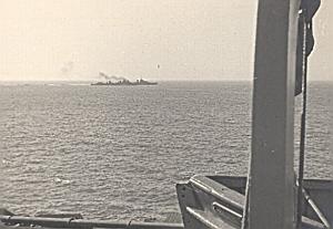 WWII Bataille Navale Anglo-Française de Mers el Kébir Le Strasbourg sort de la rade Photo 1940