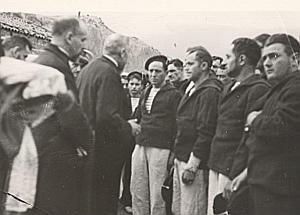 WWII Battleship Mers el Kebir Death Ceremony Photo 1940