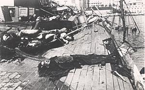 WWII Bataille Navale Anglo-Française de Mers el Kébir Morts sur le Dunkerque Photo juillet 1940