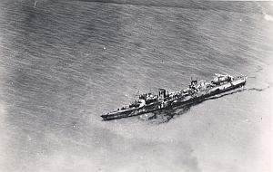 WWII Bataille Navale Anglo-Française de Dakar Photo Septembre 1940