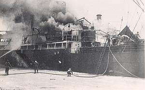 WWII Bataille Navale Anglo-Française de Dakar Photo Septembre 1940