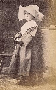 Nun Child Girl Costume Photographic Fantasy France 1900