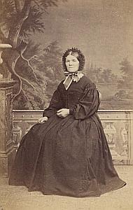 Marie Hartmann Cerlier Lausanne Protestantisme Ancienne CDV Photo Autographe 1860