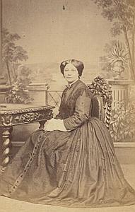 Aline Chappuis Lausanne Protestantisme Ancienne CDV Photo Autographe 1860