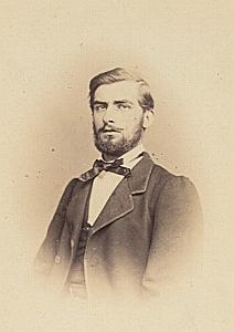 Montaudon Studth Lausanne Protestantisme Ancienne CDV Photo Autographe 1860