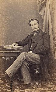 Jacques Adrien Naville Genève Protestantisme Ancienne CDV Photo Autographe 1860