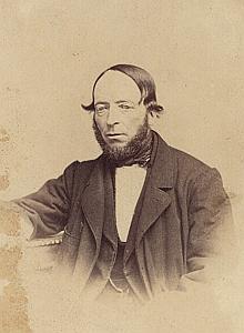 Architecte James Victor Colin Suisse Protestantisme Ancienne CDV Photo Autographe 1860