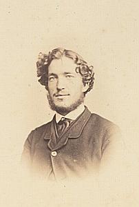 Pasteur de Mouilpied Protestantisme Royaume Uni Ancienne CDV Photo Autographe 1860