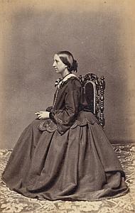 Eugenia M Greene Protestantisme Royaume Uni Ancienne CDV Photo Autographe 1860