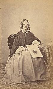 Juliana C. Yorke Protestantisme Pau Ancienne CDV Photo Autographe 1860