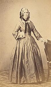 Henrietta A Yorke Protestantisme Pau Ancienne CDV Photo Autographe 1860