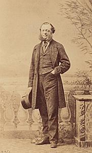Capitaine Robert Joy Protestantisme Naples Ancienne CDV Photo Autographe 1860