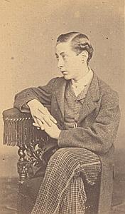 Harold Nickols Protestantisme Leeds Royaume Uni Ancienne CDV Photo Autographe 1860
