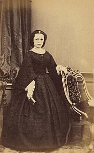 Caroline J. de Quertenmont Protestantisme Benelux Ancienne CDV Photo Autographe 1860