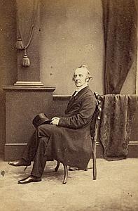 Pasteur Benjamin Pozzi Protestantisme Edinburgh Ancienne CDV Photo Autographe 1860