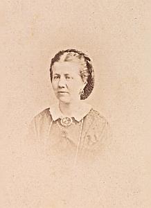 Baronne de Pallandt Protestantisme La Haye Ancienne CDV Photo Autographe 1860
